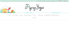 Desktop Screenshot of flying-yogis.de